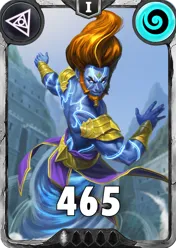 Carte saison 1 arkhante commune Air Djinn standard rang 1 animation de niveau 1 element air cross the ages