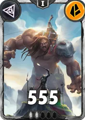Carte saison 1 arkhante commune Giant alternative rang 5 grade C animation de niveau 1 element Terre cross the ages