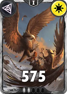 Carte saison 1 arkhante commune Giant Eagle&Griffin alternative combo rang 5 grade C animation de niveau 1 element Lumière