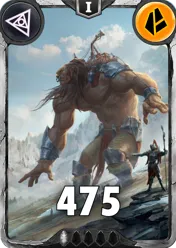 Carte saison 1 arkhante commune Giant standard rang 1 animation de niveau 1 element terre cross the ages