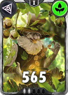 Carte saison 1 arkhante commune Kokopelli alternative rang 5 grade C animation de niveau 1 element Vie cross the ages