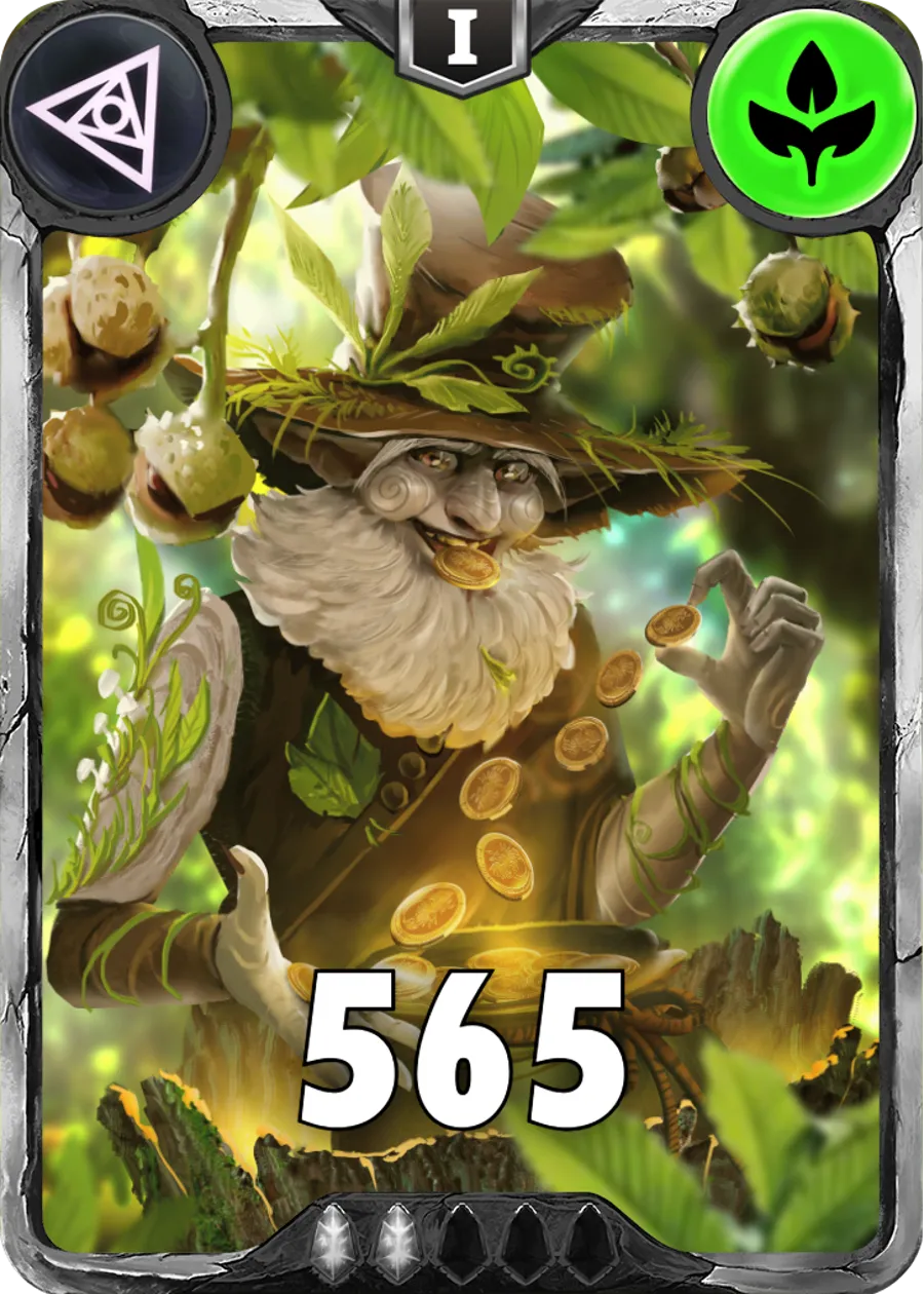 Carte saison 1 arkhante commune Kokopelli alternative rang 5 grade C animation de niveau 1 element Vie cross the ages
