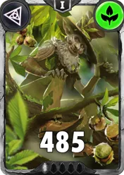 Carte saison 1 arkhante commune Kokopelli standard rang 1 animation de niveau 1 element vie cross the ages