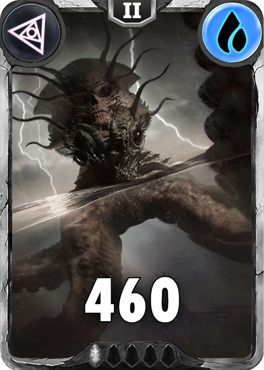 Carte saison 1 arkhante commune Kraken standard rang 1 animation niveau 2 element eau cross the ages