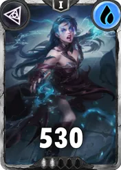 Carte saison 1 arkhante commune Lena alternative rang 5 grade C animation de niveau 1 element Eau cross the ages