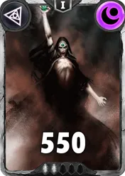 Carte saison 1 arkhante commune Lich alternative rang 5 grade C animation de niveau 1 element Ténèbres cross the ages