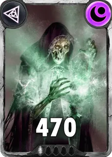 Carte saison 1 arkhante commune Lich standard rang 1 animation de niveau 1 element tenebre cross the ages
