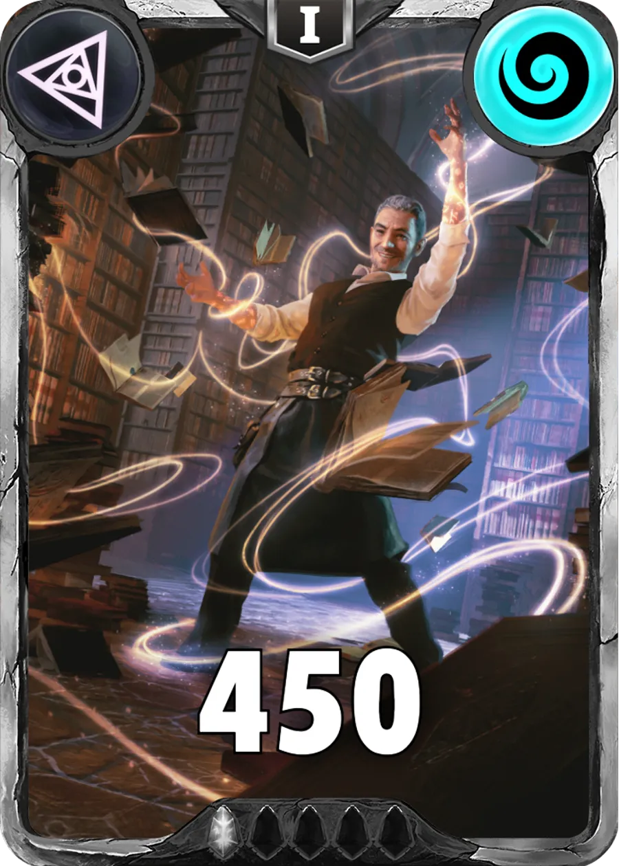 Carte saison 1 arkhante commune Locke standard rang 1 animation de niveau 1 element air cross the ages