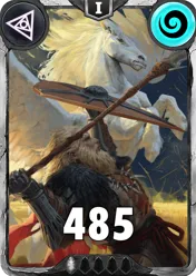 Carte saison 1 arkhante commune Pegasus standard rang 1 animation de niveau 1 element air cross the ages