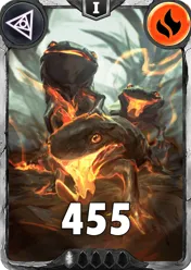 Carte saison 1 arkhante commune Salamander standard rang 1 animation de niveau 1 element feu cross the ages