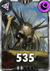 Carte saison 1 arkhante commune Skeleton alternative rang 5 grade C animation de niveau 1 element Tenebre cross the ages