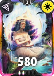 Carte saison 1 arkhante exclusive Astrid alternative rang 5 grade C animation de niveau 1 element Lumiere