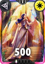 Carte saison 1 arkhante exclusive Astrid standard rang 1 animation de niveau 1 element Lumiere cross the ages