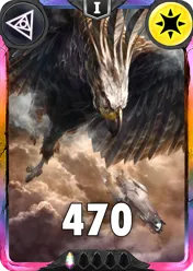 Carte saison 1 arkhante exclusive Giant Eagle standard rang 1 animation de niveau 1 element Lumiere cross the ages