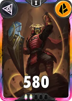 Carte saison 1 arkhante exclusive Hanzo alternative rang 5 grade C animation de niveau 1 element Terre