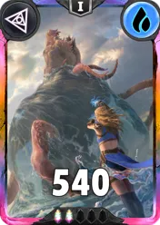 Carte saison 1 arkhante exclusive Kraken alternative rang 5 grade C animation de niveau 1 element Eau