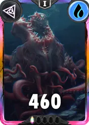 Carte saison 1 arkhante exclusive Kraken standard rang 1 animation de niveau 1 element eau cross the ages