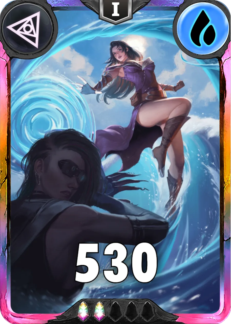 Carte saison 1 arkhante exclusive Lena alternative rang 5 grade C animation de niveau 1 element eau