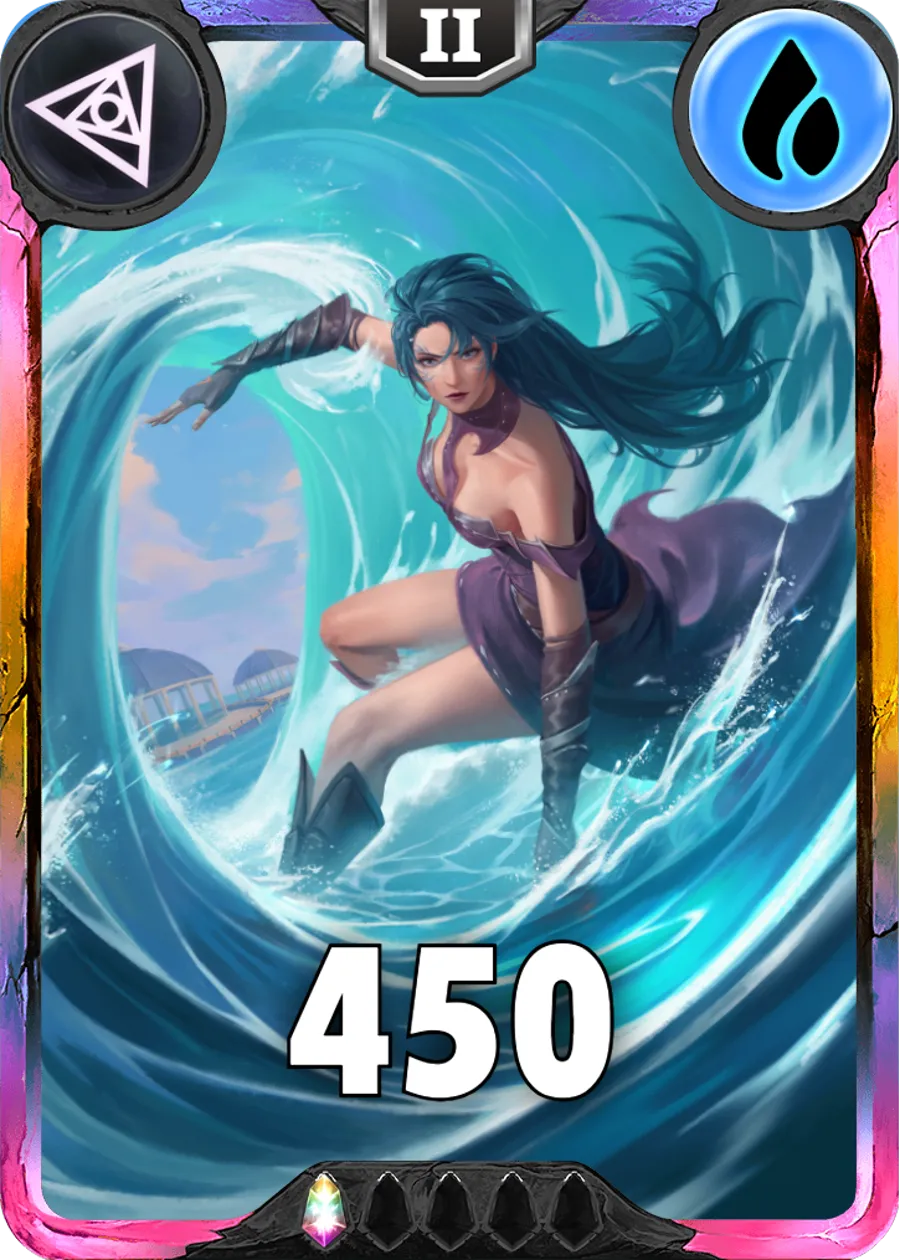 Carte saison 1 arkhante exclusive Lena standard rang 1 animation de niveau 2 element eau cross the ages