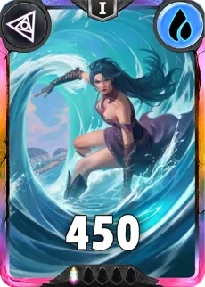 Carte saison 1 arkhante exclusive Lena standard rang 1 animation de niveau 1 element eau cross the ages