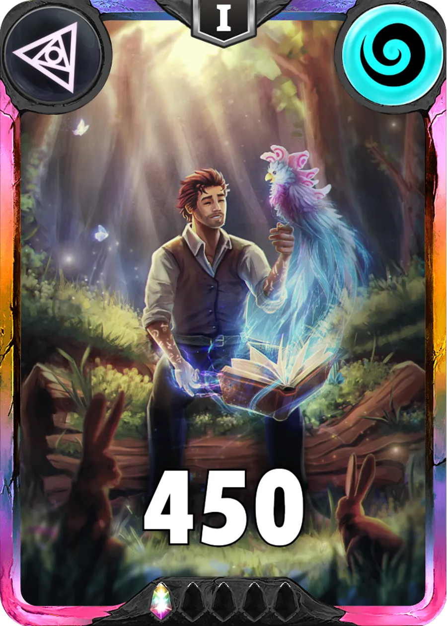 Carte saison 1 arkhante exclusive Locke standard rang 1 animation de niveau 1 element air cross the ages