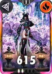 Carte saison 1 arkhante exclusive Ruby alternative rang 5 grade C animation de niveau 1 element Feu