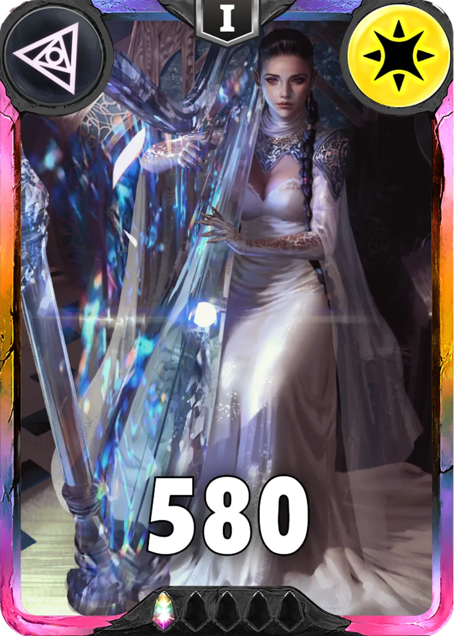 Carte saison 1 arkhante exclusive Solis standard rang 1 animation de niveau 1 element Lumiere cross the ages