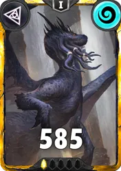 Carte saison 1 arkhante mythique Brinhold standard rang 1 animation de niveau 1 element air cross the ages