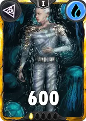Carte saison 1 arkhante mythique Calyps standard rang 1 animation de niveau 1 element eau cross the ages