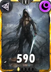 Carte saison 1 arkhante mythique Shado standard rang 1 animation de niveau 1 element tenebres cross the ages