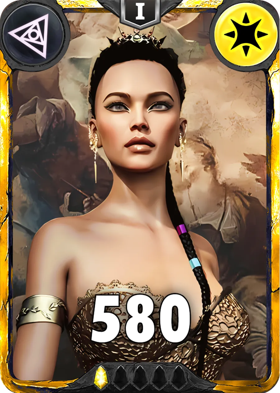 Carte saison 1 arkhante mythique Solis standard rang 1 animation de niveau 1 element lumière cross the ages