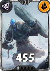 Carte saison 1 arkhante mythique Troll standard rang 1 animation de niveau 1 element terrre cross the ages