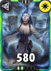 Carte saison 1 arkhante peu commune Astrid alternative rang 5 grade C animation de niveau 1 element Lumière
