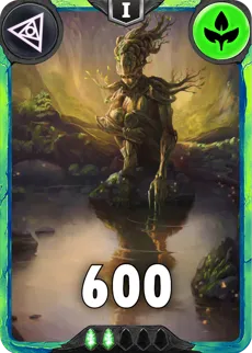 Carte saison 1 arkhante peu commune Dryad alternative rang 5 grade C animation de niveau 1 element Vie