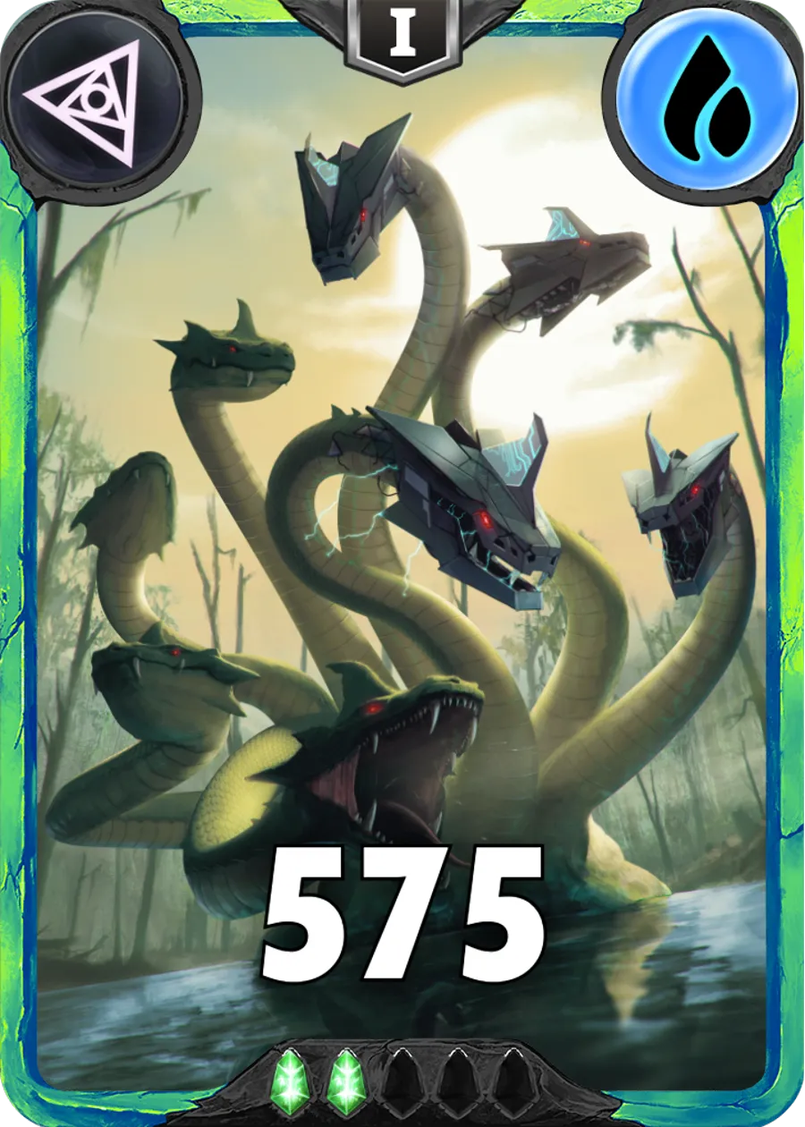 Carte saison 1 arkhante peu commune Hydra alternative rang 5 grade C animation de niveau 1 element Eau