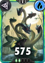 Carte saison 1 arkhante peu commune Hydra alternative rang 5 grade C animation de niveau 1 element Eau