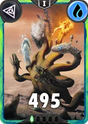 Carte saison 1 arkhante peu commune Hydra standard rang 1 animation de niveau 1 element eau cross the ages