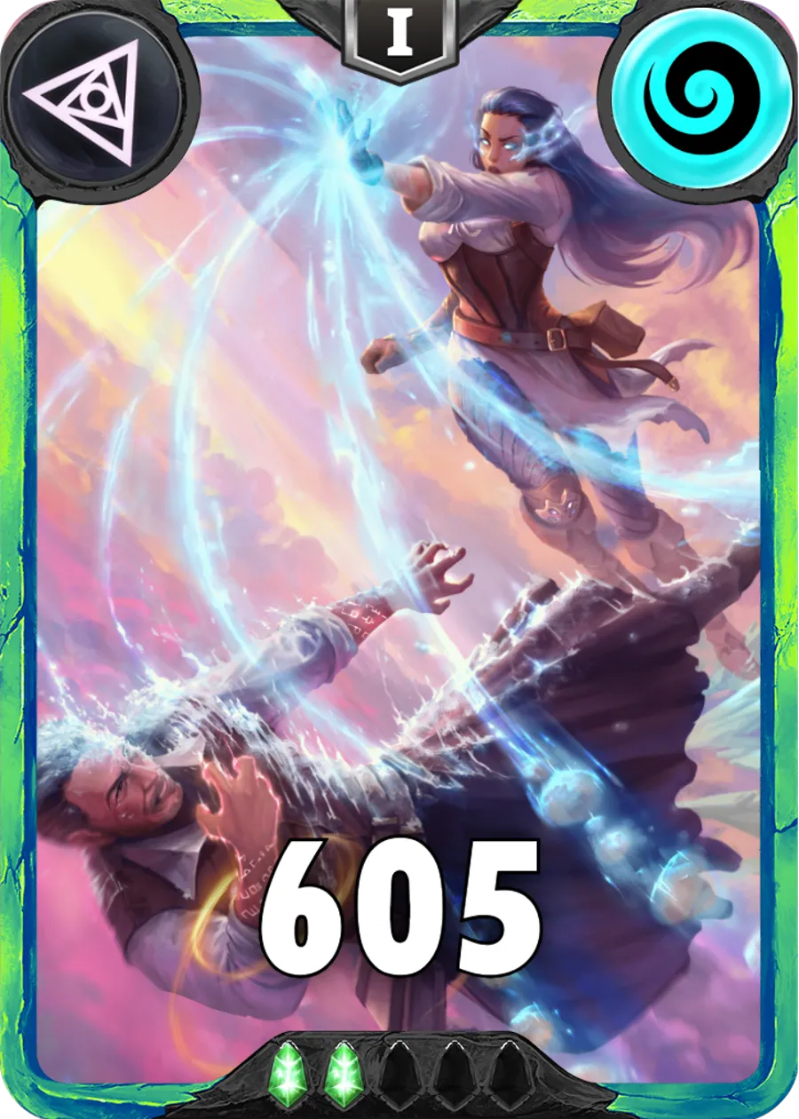 Carte saison 1 arkhante peu commune Locke&Astrid alternative combo rang 5 grade C animation de niveau 1 element Air