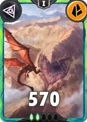Carte saison 1 arkhante peu commune Rockworm alternative rang 5 grade C animation de niveau 1 element Terre