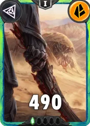 Carte saison 1 arkhante peu commune Rockworm standard rang 1 animation de niveau 1 element terre cross the ages