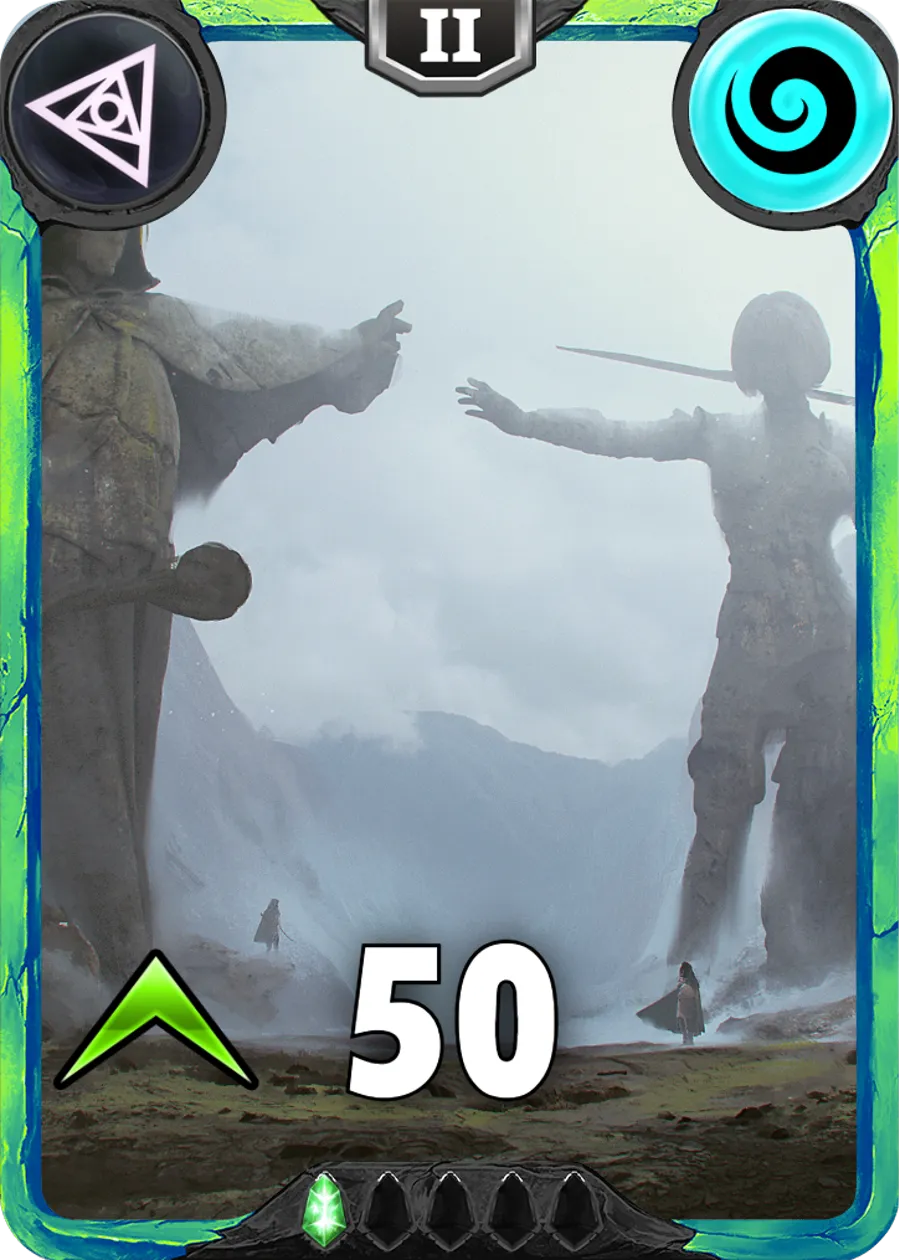 Carte saison 1 arkhante peu commune terrain Sahla standard rang 1 animation de niveau 2 element air cross the ages