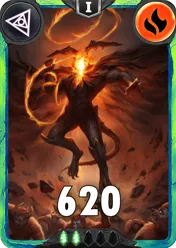 Carte saison 1 arkhante peu commune Theran&Ifrit alternative comboo rang 5 grade C animation de niveau 1 element Feu