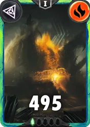 Carte saison 1 arkhante peu commune Theran standard rang 1 animation de niveau 1 element feu cross the ages
