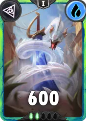 Carte saison 1 arkhante peu commune Water Snake alternative rang 5 grade C animation de niveau 1 element Eau