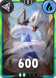 Carte saison 1 arkhante peu commune Water Snake alternative rang 5 grade C animation de niveau 1 element Eau