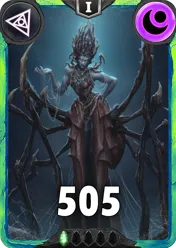 Carte saison 1 arkhante peu commune Weaver standard rang 1 animation de niveau 1 element tenebre cross the ages