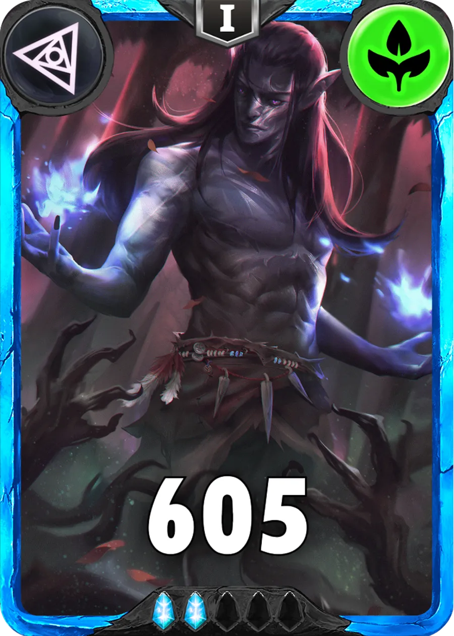 Carte saison 1 arkhante rare Amrok alternative rang 5 grade C animation de niveau 1 element Vie cross the ages