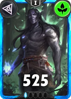 Carte saison 1 arkhante rare Amrok standard rang 1 animation de niveau 1 element vie cross the ages