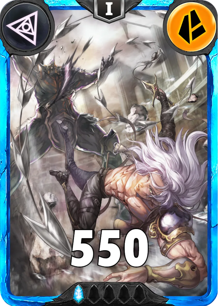 Carte saison 1 arkhante rare Aurelius standard rang 1 animation de niveau 1 element terre cross the ages