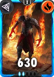Carte saison 1 arkhante rare Ethell alternative rang 5 grade C animation de niveau 1 element Feu cross the ages